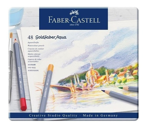 Lapices Faber Castell Acuarelables Goldfaberaqua X 48 Uni