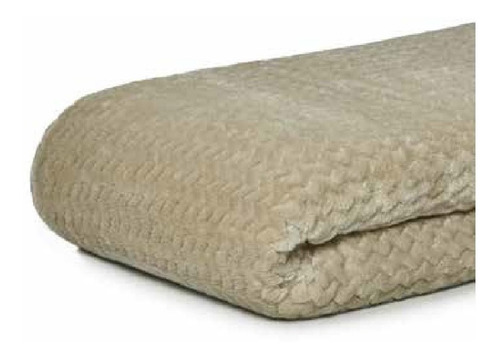 Frazada Suplesa Jacquard color beige de 2.6m x 2.2m