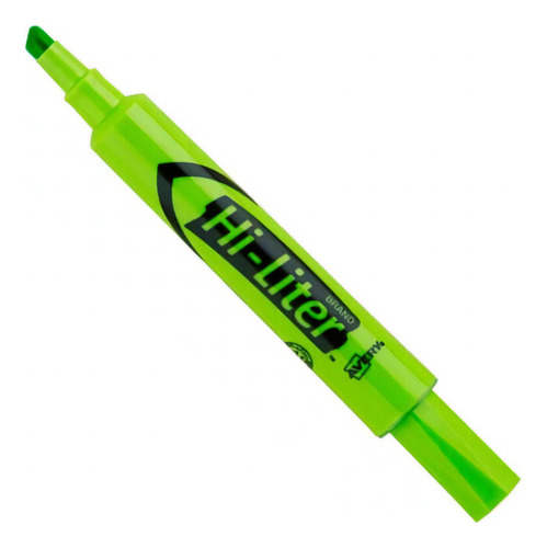 12 Marcatextos Plumon Resaltdor Avery Neon Fluorescentes Color Verde Fluorescente