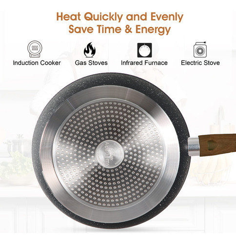 Set De Utensilios De Cocina Kitchen Academy Induction, 17 Pi