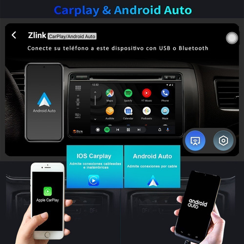 Estéreo P/ Dodge Challenger Android Carplay 4+64g 7 Pul