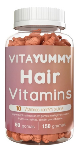 Imagem 1 de 4 de Vita Yummy Hair Vitamina Em Goma Para Cabelo - 60 Gomas