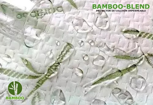 Matress Cover Funda Antiacaros Impermeable Bamboo Individual