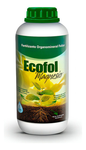 Fertilizante Organomineral Ecofol Magnésio 1l Agrobiológica