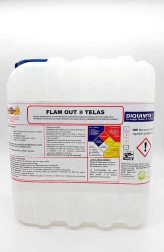 Retardante De Fuego Para Telas 4 L - Flam Out Telas