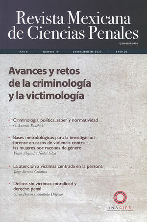 Libro Revista Mexicana De Ciencias Penales #19. Avances  Zku
