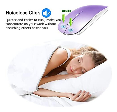Mouse Klo Bluetooth/purpura