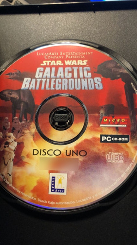 Star Wars Galactic Battlegrounds 2 Cd. Original Impecable.