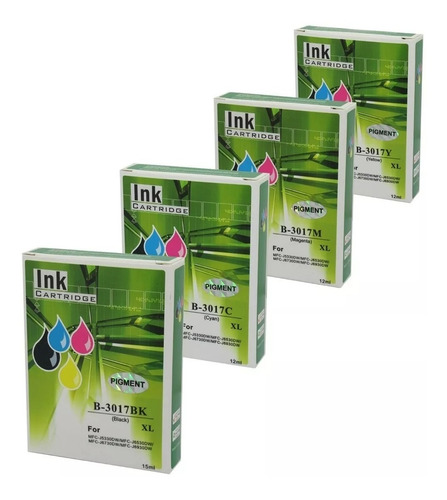 4 Tintas Lc3017 Xl Opcionales Mfc-j5330/j6530/j6730/j6930 