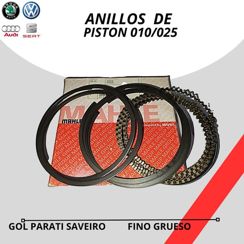 Anillos De Motor Para Volkswagen Gol Parati Saveiro  010/025