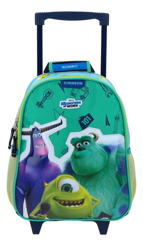 Mochila Con Ruedas Chica Chenson Preescolar Kinder Monster Ar Work Inc Aufter Mw65977-9