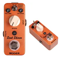 Comprar Pedal Guitarra Mooer Soul Shiver Chorus Vibrato Rotary Color Naranja
