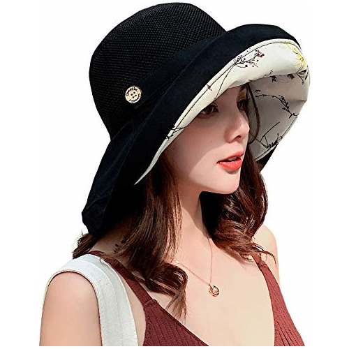Sombreros De Malla Y Ala Ancha Para Mujer