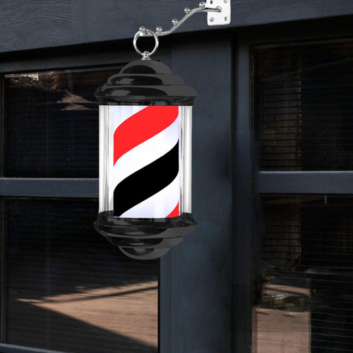 Poste De Barbero Con Luz Led, Letrero Led Giratorio Estilo A