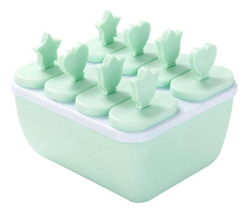 Set X 8 Moldes De Paletas Para Helados Reposteria Cocina