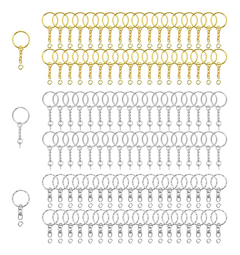 300 Piezas Llaveros Anillos Con Conector De Tornillo De Ojo