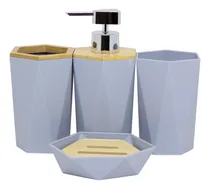 Comprar Conjunto 4 Utensilios Acessórios Banheiro Completo Veneza
