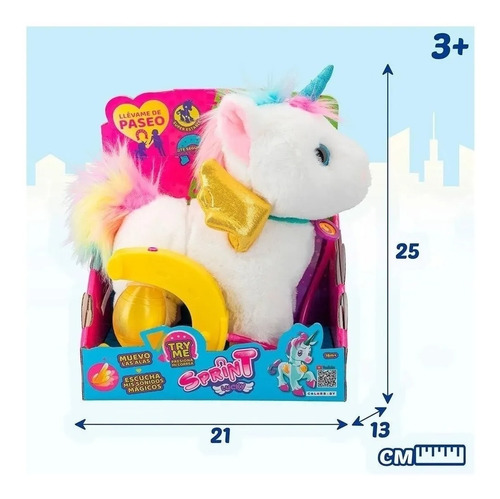 Imagen 7 de 10 de Peluche Perro Perrito Unicornio Mascota Interactiva De Paseo