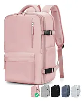 Comprar Mochila De Viaje Impermeable Avión Aprobado Capacidad De 40l Color Rosa Diseño De La Tela Lisa
