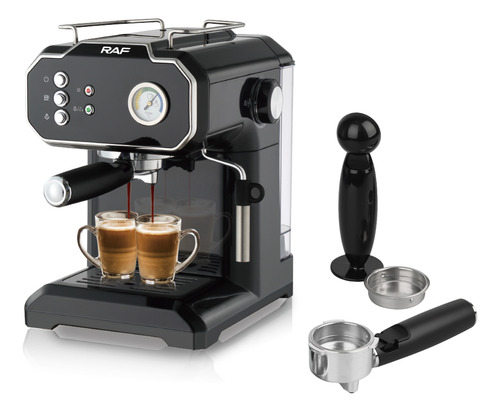 Cafetera Automática De Espresso 1.8l 6 Tasas Con Espumador