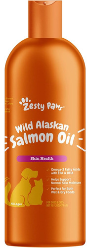 Aceite Puro De Salmon Salvaje De Alaska Para Perros Y Gatos