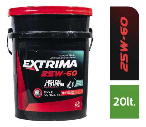 Lubricante Diesel Extrima 25w60 20lts