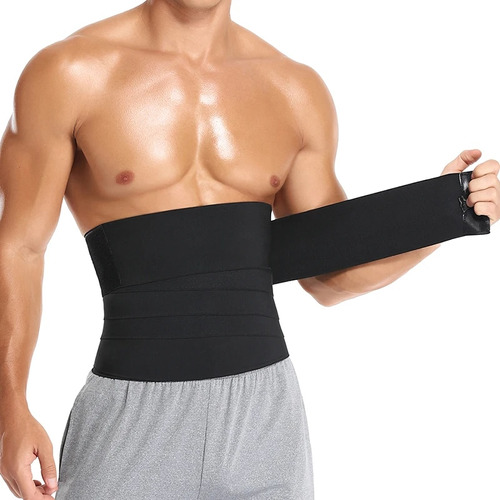 Slim Body Shaper Waist Trainer Wrap Para Hombre, Control De