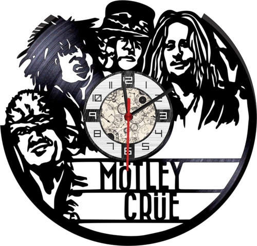 Reloj En Vinilo Lp/ Vinyl Clock Motley Cure