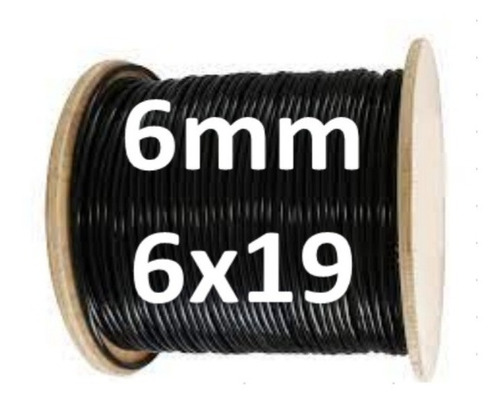 Cable Forrado Gimnasio Multigym  6mm X 6 Mtrs +2 Terminales