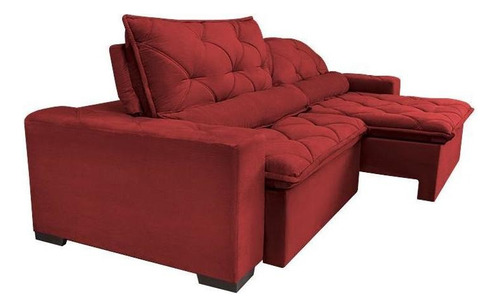 Sofá Magnum 3,02m Retrátil Reclinável Cor Vermelho