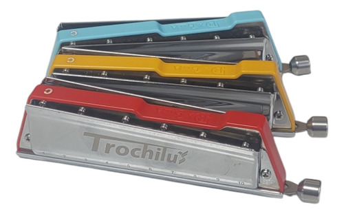 Armonica Profesional Cromatica Parquer 10 Agujeros C Colores Color Amarillo
