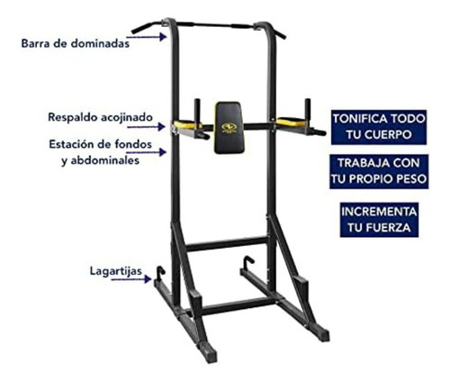 Estacion De Pull Up Abdominales Push Ups