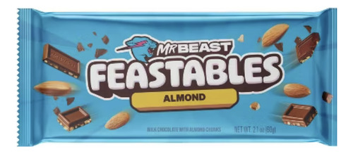 Chocolate Mr Beast Feastable Almendra 60g