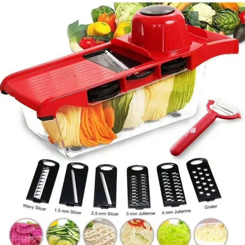 Cortador de frutas y verduras 10 en 1 con múltiples cuchillas Mandoline