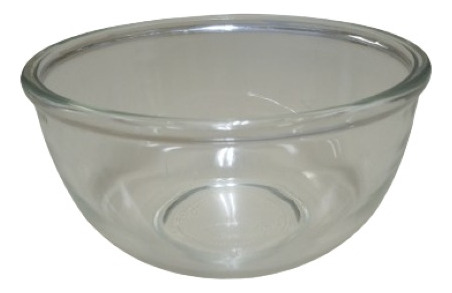 Bowl De Vidrio Redondo - Recipiente - Vintage (Usado)