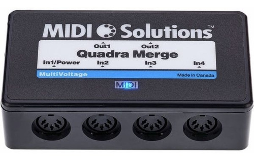 Midi Solutions Quadra Merge Interfaz Midi 4x2