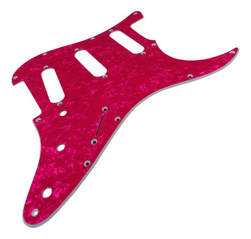 Pickguard Cool Parts Pst01sss Pp Strato Tri Capa Pink Pearl