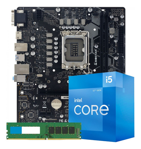 Kit Upgrade Gamer Intel Core I5-12400f + H610m + 8gb Ram