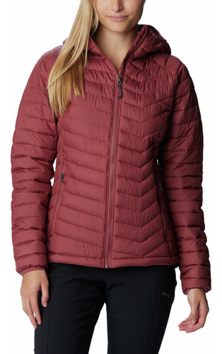 Casaca Columbia Mujer Powder Lite Rojo