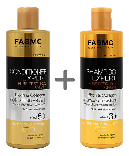 Shampoo Y Acondicionador Fasmc Biotin + Colágeno 500ml