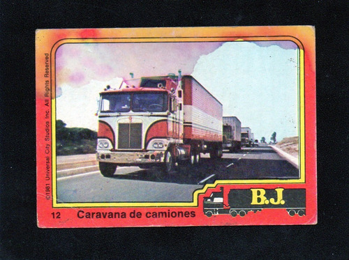 B.j. 1981,  Figurita Tarjeton Rompecabezas N° 12 , Mira!!!