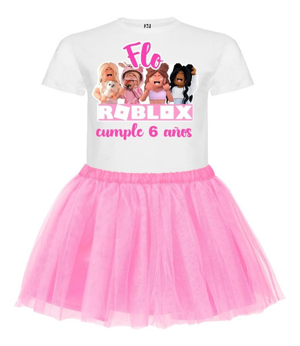 Conjunto Disfraz Roblox Niñas Personalizado 