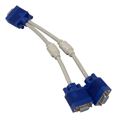 Cable Vga 18cm Splitter Db9 1-db9-macho 2-db9-hembra