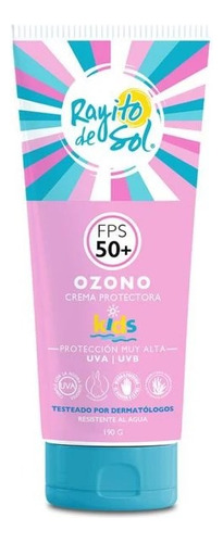 Protector Solar Ozono Kids Fps50 Mas 190g Rayito De Sol