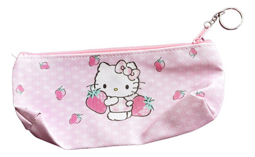 Bolsita Cosmetiquera Lapicera Pompompurin Hello Kitty  Rosa Fresas