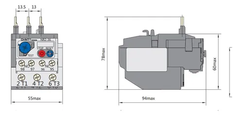 Relé De Sobrecarga Térmico Chint 23 - 32 A / Nr2-36