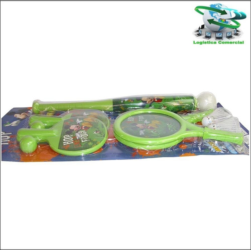 Imagen 2 de 9 de Kit De Juegos Mickey / Ping Pong Bate Raqueta Niños.