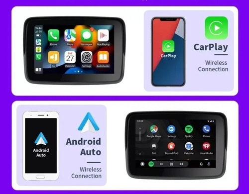 Navegador Gps Moto Carplay Android Auto Xmax250 Preto América Do Sul
