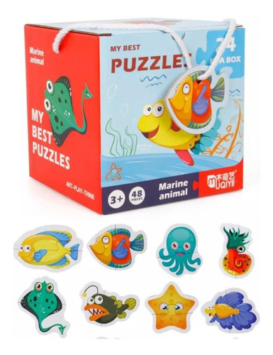 Puzzle Rompecabezas Juguete Aprendizaje Niños 24 Piezas 3d.