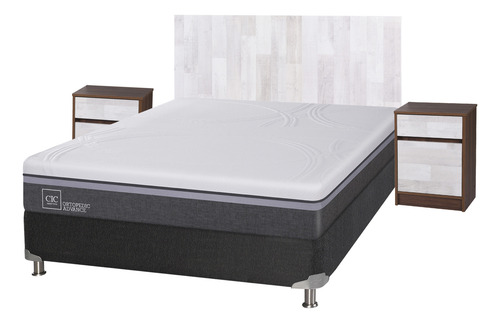 Box Spring Gris
